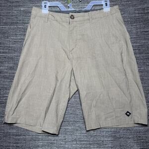 Rip Curl Shorts Men's Size 30 Brown Plaid Boardwalks